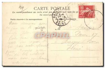 Sainte-Marie (Loire-Inf.) - O rochedo da Virgem — Coleção Pillorget, St-Nazaire — Verso