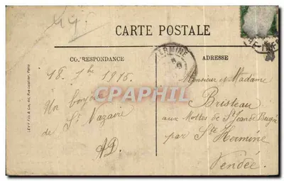 Saint-Nazaire — L'Hôtel de Ville — Édition Nouvelles Galeries n°57 — Verso