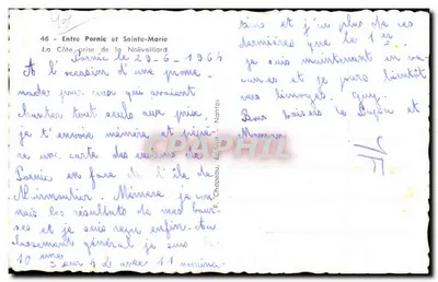 Die Küste von Noëveillard — zwischen Pornic und Sainte-Marie — Verlag F. Chopeau, Nr. 46 — Rückseite