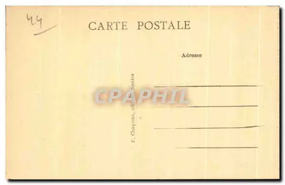 NANTES — Praça da Monnale e Museu — F. Chappeau, editor, Nantes, n°705 — Verso