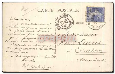 NANTES — Plac Monnaie i Muzeum — Muzeum Historii Przyrody — Rewers