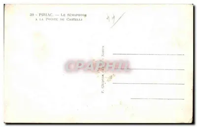 皮里亚克 — 卡斯特利角的灯塔 — F. Chepeau，发行商，南特 — 背面