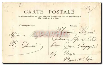 NANTES - O Museu dos Belos-Artes, Vista geral — editor desconhecido, n° 19 — Verso