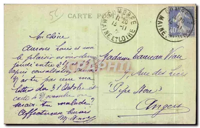 Quiberon - Le Trou du Souffleur — view of the cliff and sea — anonymous publisher, n° 4557 — Back