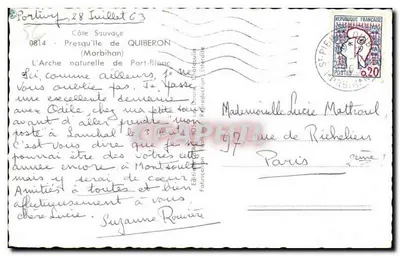 Natural Arch of Port-Blanc — Wild Coast, Quiberon — Édition Chataudouin — Back