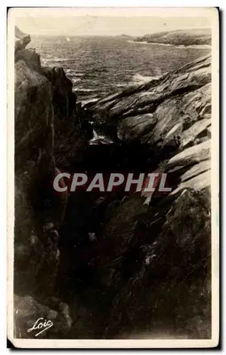Vintage Postcard Quiberon The Blowhole