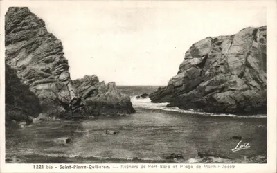 Rocks of Port-Bara and Monhir-Jacob Beach — Saint-Pierre-Quiberon — Loir, n° 1221 bis