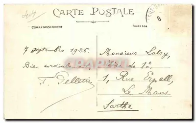 Tumba del General Lamoricière en la Catedral — Nantes — Colección F. Chapeau, n° 6 — Reverso