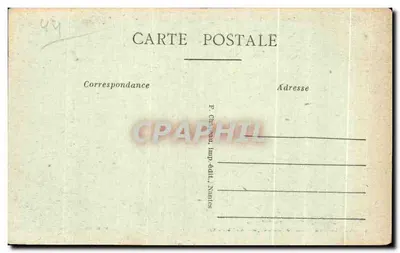 NANTES — Klucz łuku schodów wieżowca (XV wiek) — F. Chârapeau, N° 489 — Rewers