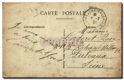 NANTES — Museu Dobrée e Manoir de Jean V (Reconstituição de estilo romano) — Verso