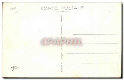 NANTES — Vue générale et Douves du Château — Édition La Cigogne, 15 bis, rue de Strasbourg — Verso