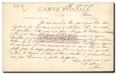 Nantes — La Roseraie du Jardin des Plantes — éditeur Artaud et Nozais, n° 443 — Achterkant