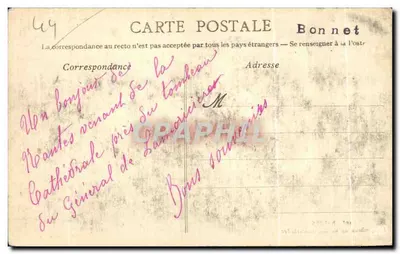 Tomba del Generale Lamercière — Nantes — Artaud-Nozais — Verso