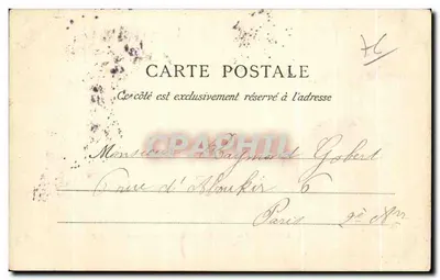 LE HAVRE — Beeld van Casimir Delavigne — E. J. — Achterkant
