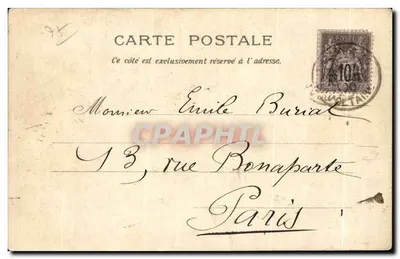 Exposição Universal de Paris 1900 — O Ponte Alexandre III — editor não identificado — Verso