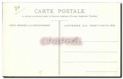Auxerre — Widok z brzegów Yonne — P. Toulot, wyd., Auxerre - Cliché Botex — Rewers