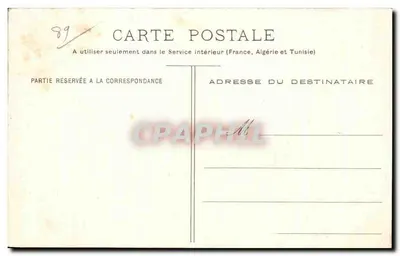 Auxerre - Saint-Eusèbe — uitgever P. Toulot, serie-nummer 308 — Achterkant