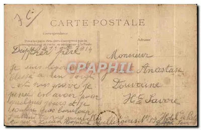 Encontro de aviação de Havre-Trouville-Deauville — Morane em voo completo sobre o mar — E.D. — Verso