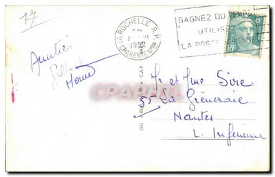 La Rochelle — O Porto e a Torre da Horloge — La Rochelle, n°121 — Verso