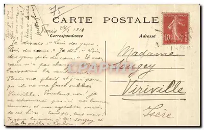 PARYŻ — Wieża Eiffla widziana z Trocadéro — C. M. n°190 — Rewers