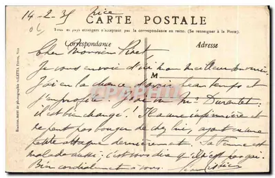 Menton — Pod lasem na Cap Martin — Wydawnictwo Giletta, fot., Nice, nr 932 — Rewers