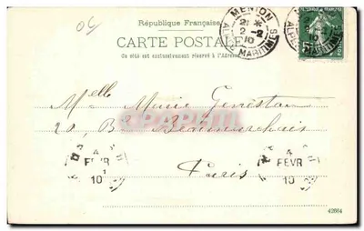 Kap Martin — Wzrok na jezioro — Atelier H. Gubbenheim & Co., Zürich, Nr 11315 — Rewers
