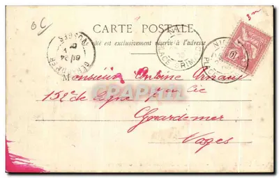 Nice — Jaskinia, Nowe Ogrody i Pomnik Marcelle — Wydawnictwo Gilletta, nr 7 — Rewers
