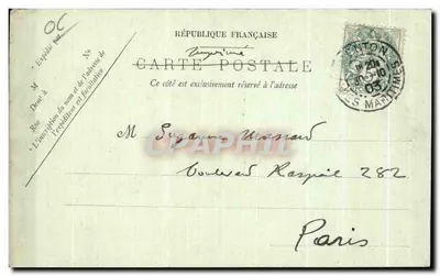 Menton — Zdjęcie z lotu baia Garavan — LL, n°441 — Rewers