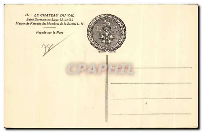 Zamek Val — Saint-Germain-en-Laye — Kolekcja Legii Honorowej — Rewers