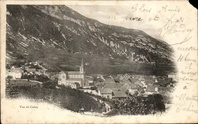 Bilhete postal antigo Vista de Culoz