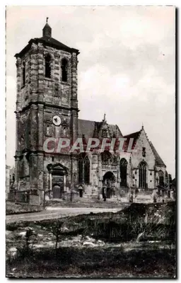 Igreja de São Nicolau de Rethel — após 1914-1918 — Fotografia Verdadeira