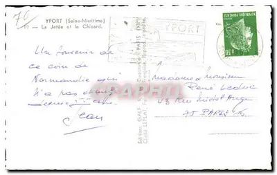 Yport — A Doca e o Chicard — Éditions Galf — Verso