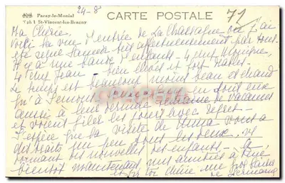 Zamek La Chassagne — Saint-Vincent-les-Bragny (S.-et-L.) — Fotografia Sylvestre, Lyon — Rewers