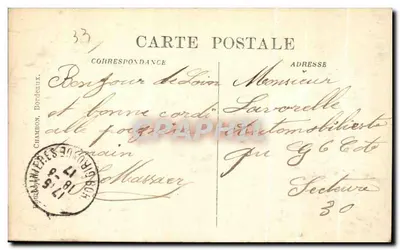 Bordeaux — Kerk van Sint-Maarten — C.B. — Achterkant