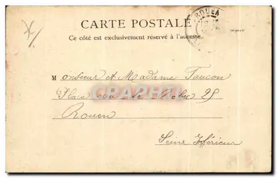 La Touraine — Départ du Havre — R.&J.D. 10666 Bina — Verso