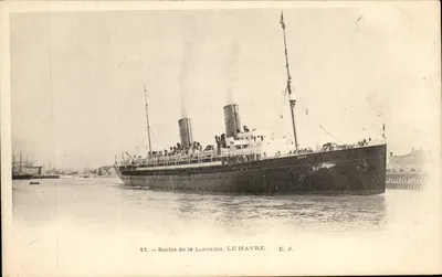 Sortie de la Lorraine, LE HAVRE — E. J. — n°11