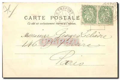 Entrada de um três-mâts — V.P. No. 19638 — Verso