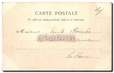 Czarne Matki Boże w Grévillle — Le Havre — Normandia — Wydawca C.P.A. nr 2514 — Rewers