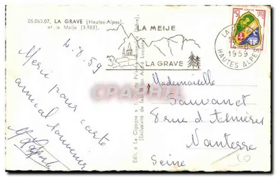 La Grave — La Meije (3.983 m) — La Cigogne — Reverso