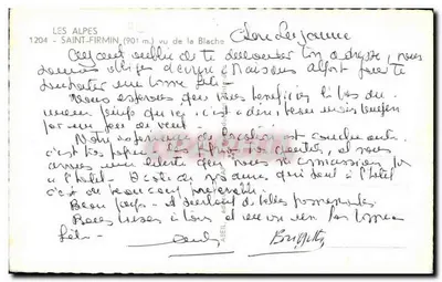 Saint-Firmin (901 m) — vue de la Blache — éditeur Éditions de la Montagne — Rewers
