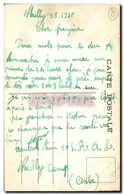 Maillly-le-Camp — Pamiątka z Maillly-le-Camp — Balar Musique w Reims — Rewers