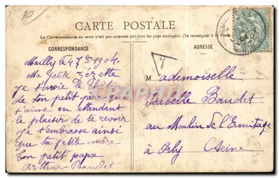 Camp de Mailly — Acampamento de Artilharia — Editor Militar Guérin, N°18 — Verso