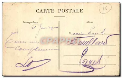 Camp de Mailly — Um Canto do Camp — A Sopa — A. Varcy, editor — Verso