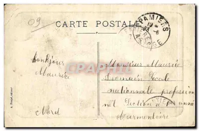 Pamiers — Les Bords de l'Ariège et le Pont Neuf — A. Rougel, éditeur — Verso