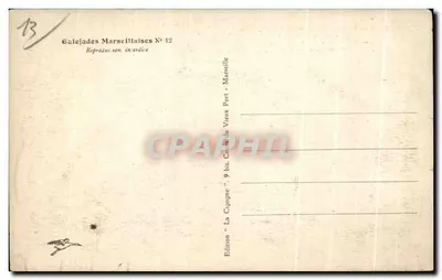 Bilhete postal antigo Marselha Por que diabo você usa óculos Caça Caçador Humor — Verso