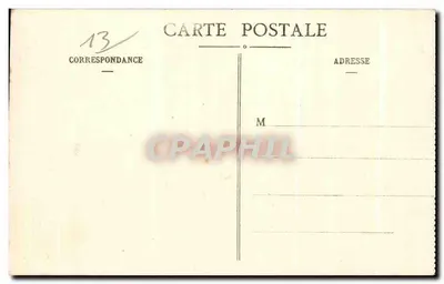 Marseille — Paleis van Justitie en Beeld van Berryer — EL. — Achterkant