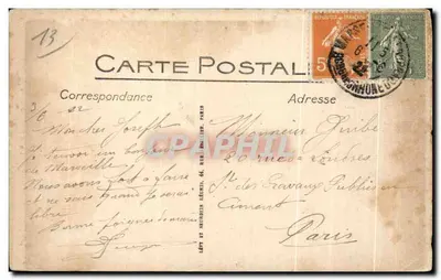 Exposição Colonial de Marselha — O Grande Palácio, o Palácio da África Ocidental — LL. n°78 — Verso