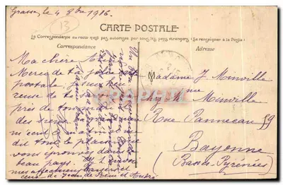 Marselha — Exposição Colonial 1906 — Palácio do Mar Oceano-gráfico — Verso