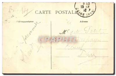 Honfleur — Efeito de ondas perto da Digue — Coleção AD — Verso