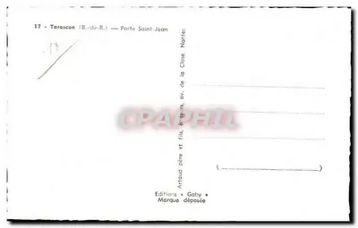 Tarascon (B.-du-R.) — Brama św. Jana, aleja Close — Rewers